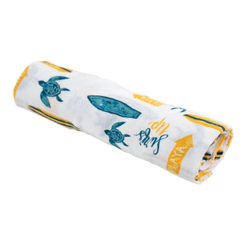 Oh So Soft Muslin Swaddle - Surf
