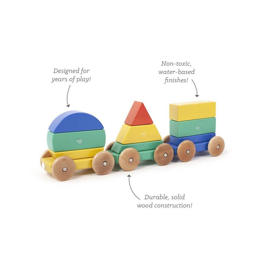 Magnetic Wooden Shape Train