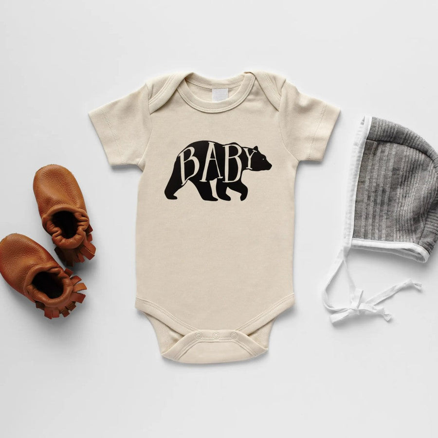 Organic Baby Bear Short-Sleeved Bodysuit