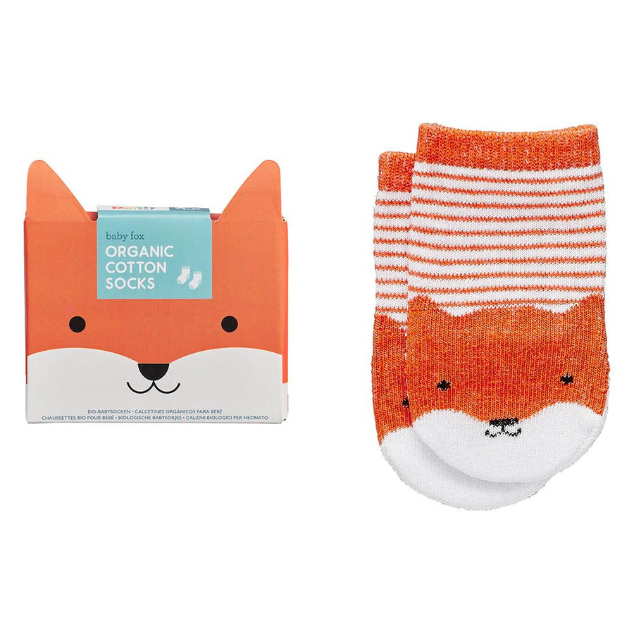 Organic Cotton Fox Baby Socks