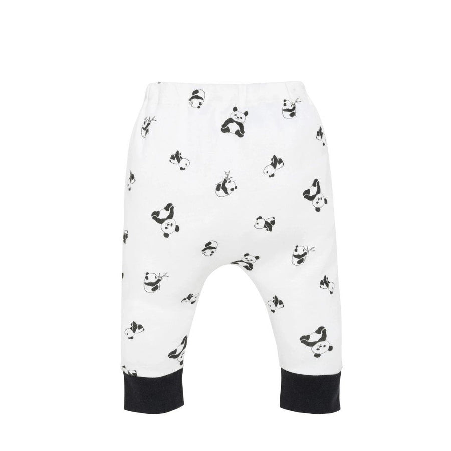 Organic Harem Pant - Panda Print