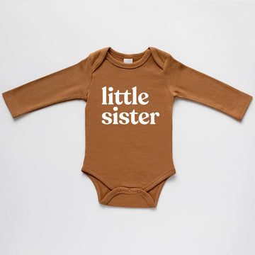 Organic Little Sister Long-Sleeved Baby Bodysuit