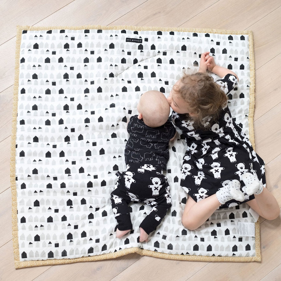 Organic Quilted Cotton Play Mat - Explore