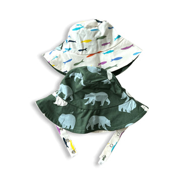 Organic Reversible Bucket Sun Hat - Alaska