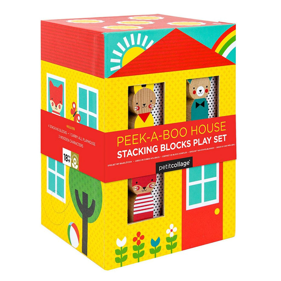 Peek-a-Boo House Stacking Blocks Play Set