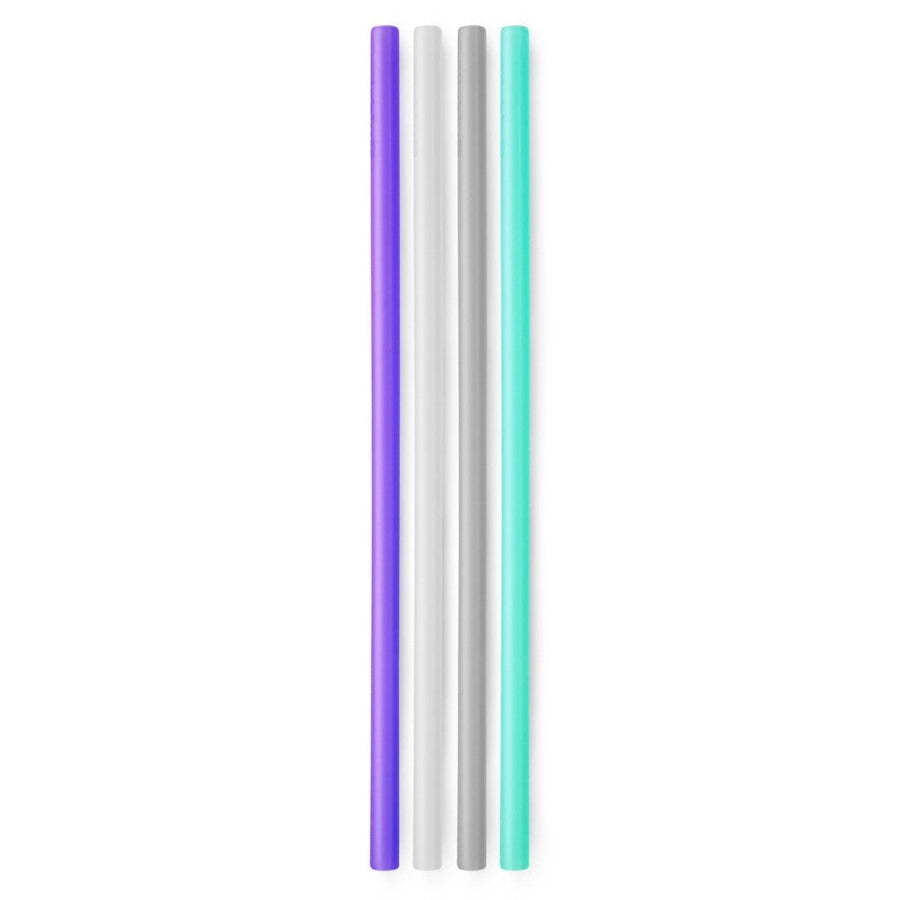 12 Pack Silicone Straw Tips for Reusable Straws Frost