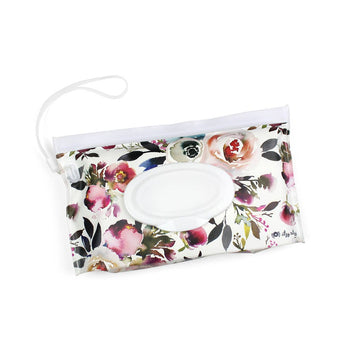 Take and Travel™ Pouch Reusable Wipes Case - Blush Floral
