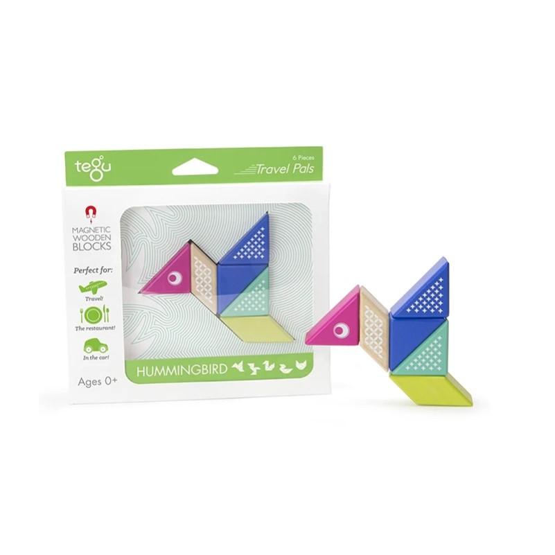 Travel Pal Magnetic Wooden Blocks Set - Hummingbird