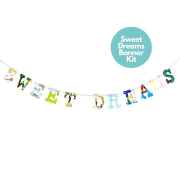 Upcycled Phrase Garland - Sweet Dreams