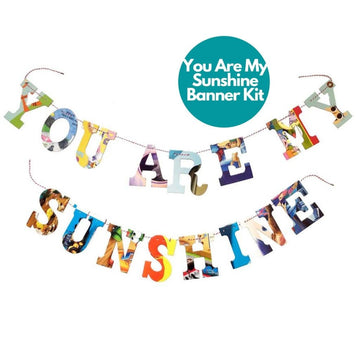 Upcycled Phrase Garland - You Are My Sunshine