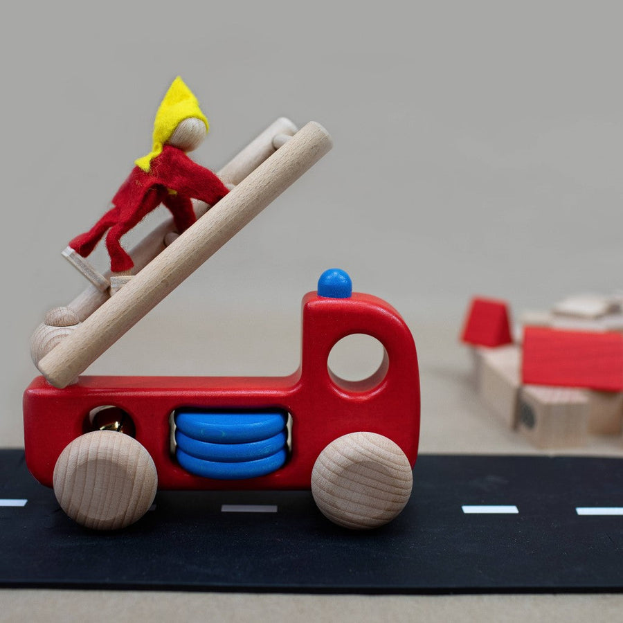 Small Wooden Fire Engine