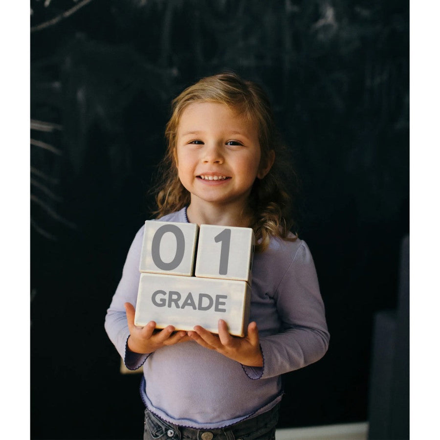 Wooden Milestone Age Blocks