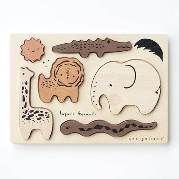 Wooden Tray Puzzle - Safari Animals